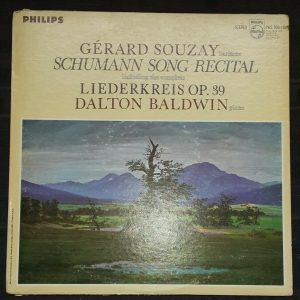 Schumann Song Recital  Liederkreis Op 39 Souzay Baldwin Philips PHS 900-180 lp