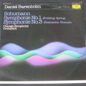 Schumann Symphonies Nos. 1 & 3 Daniel Barenboim DGG 2543504-10 LP EX