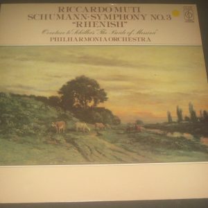Schumann Symphony 3 Rhenish Riccardo Muti CFP 4395 – UK lp EX