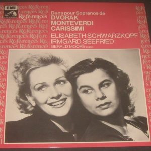 Schwarzkopf Seefried Moore DVORAK MONTEVERDI CARISSIMI HMV EMI LP EX