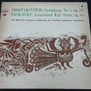 Shostakovich – Symphony 9 Prokofiev – Lieutenant Kije Suite Sargent Everest lp