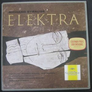Strauss : Elektra Fischer-Dieskau Borkh Bohm DGG 138690/691 TULIPS 2 lp Box EX