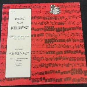 Tchaikovsky Piano Concerto No. 1 Ashkenazy Ivanov Early Melodiya MK-1581 lp ex