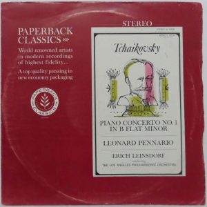 Tchaikovsky  Piano Concerto no. 1 LEONARD PENNARIO / ERICH LEINSDORF Los Angeles