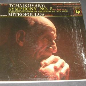 Tchhaikovsky Symphony No. 5 MITROPOULOS Columbia ML 5075 6 Eye lp USA