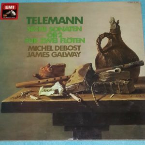 Telemann ‎- Six Sonatas For Two Flutes Galway,Debost   EMI 1C 065-14 047 LP EX