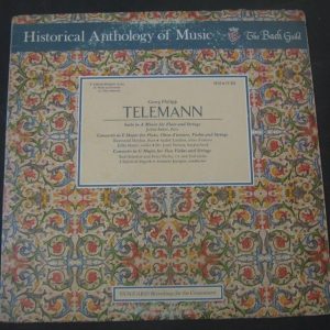Telemann Suite / Concerto Stanic , Meylan , I Solisti Di Zagreb Vanguard lp