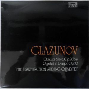 The Dartington Quartet GLAZUNOV – Quartet No 5 / Quatuor Slave LP PEARL SHE 536
