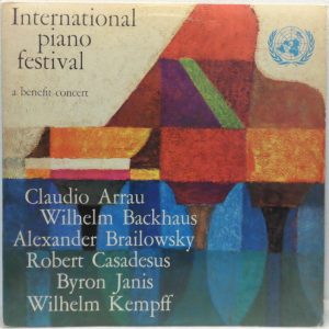 Various ‎- International Piano Festival LP 1st Netherlands Pressing ARRAU KEMPFF