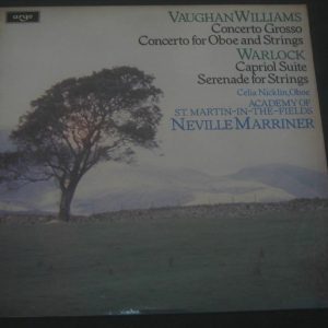 Vaughan Williams Concerto / Warlock Capriol Suite Marriner  Argo ZRG 881 LP EX