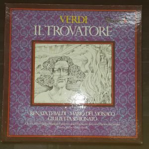 Verdi ‎- Il Trovatore Alberto Erede  Decca GOS 614-6 3 lp Box EX
