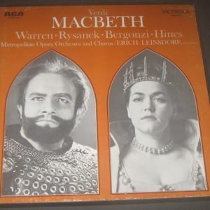 Verdi – Macbeth Leinsdorf  RCA VICS 6121  3 LP Box EX