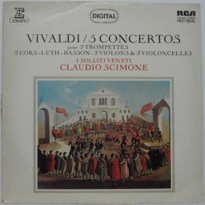 Vivadi – 5 Concertos LP I Solisti Veneti Claudio Scimone RCA Classical reocord