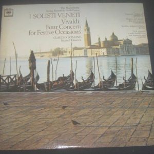 Vivaldi  Four Concerti I Solisti Veneti / Scimone Columbia ML 6221 2-Eye LP