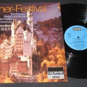Wagner Festival  Wiener Philharmonic  Solti DECCA  lp