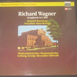 Wagner Symphony in C Marschner Overture Albrecht  Schwann Musica Mundi LP EX