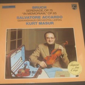 ACCARDO / Masur – Bruch Serenade for Violin Philips 9500 590 LP EX