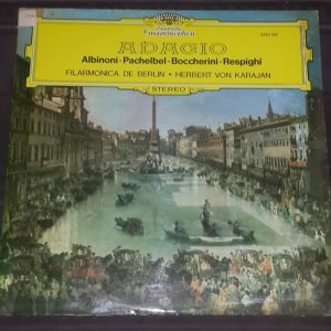Adagio Albinoni Pachelbel Boccherini Respighi Karajan DGG Tulips 2530 247 LP