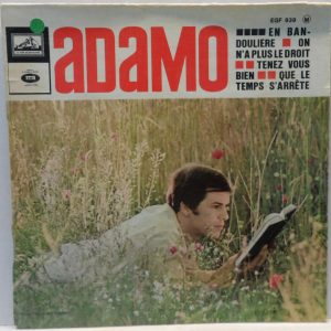 Adamo – En Bandoulière 7″ EP 1966 France French Chanson HMV EGF 939