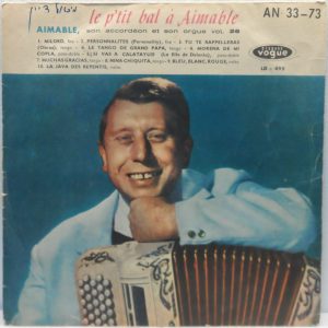 Aimable – Le P’tit bal a Aimable 10″ Rare Israel Pressing Tango Accordion folk