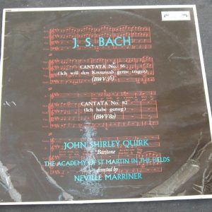 BACH Cantata No. 56 /  82 . MARRINER ,  Quirk , Malcolm , Heath L’Oiseau-Lyre lp