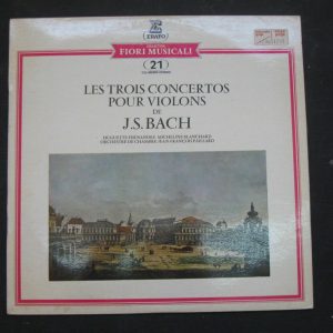 BACH – THREE VIOLIN CONCERTOS / PAILLARD FERNANDEZ BLANCHARD Erato lp