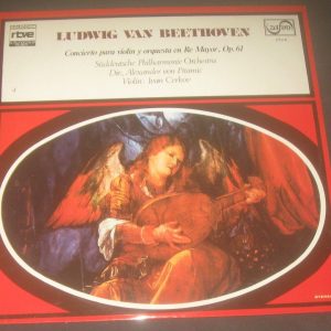 BEETHOVEN Violin Concerto von Pitamic /  Ivan Cerkov Zafiro ZTV 4 LP