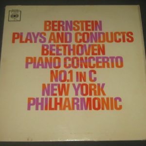 BERNSTEIN – Beethoven Piano Concerto No. 1 CBS BRG 72108 lp EX