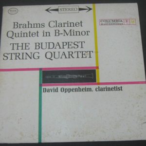 BRAHMS Clarinet Quintet – BUDAPEST QUARTET / Oppenheim COLUMBIA MS 6226 lp EX