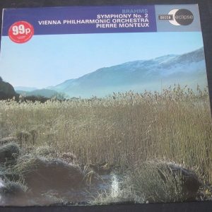 BRAHMS SYMPHONY No. 2 Vienna PO / Monteux Decca Eclipse ECS 596 LP EX