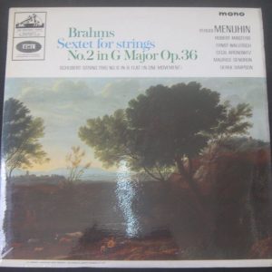 BRAHMS Sextet for Strings / SCHUBERT Trio MENUHIN HMV EMI ALP 2096 lp