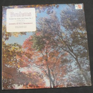 BRAHMS Sonata For Violin & Piano ZSIGMONDY / NISSEN   SUMMIT SUM-5076  lp
