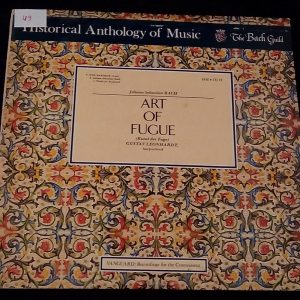 Bach Art Of Fugue Harpsichord Gustav Leonhardt Vanguard HM 18 / 19 2 LP EX