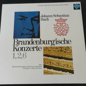 Bach – Brandenburg Concerts 1, 2 , 6 J?rg Faerber Saphir ?? INT 120.832 lp ex