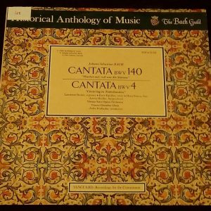 Bach ?Cantata 140 / 4 Prohaska Equiluz  Vanguard LP EX