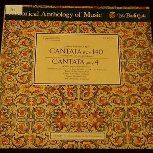 Bach ?Cantata 140 / 4 Prohaska Equiluz  Vanguard LP EX