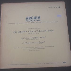 Bach Cantata BWV 39 / 105 Fritz Lehmann Archiv APM-14080 LP