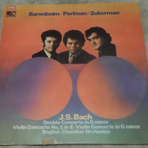 Bach Violin Concertos Barenboim Perlman Zukerman EMI ASD 2783 lp