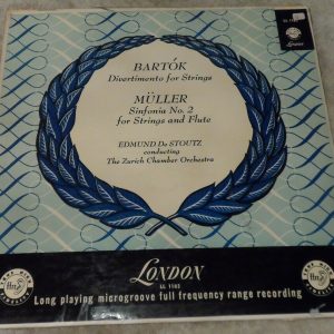 Bartok Divertimento Strings Muller Sinfonia 2 De Stoutz London LL 1183 lp Rare !