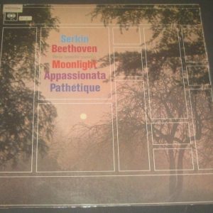 Beethoven 3 Sonatas Rudolf Serkin – Piano CBS 72148 LP ED1 EX