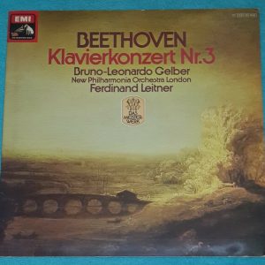 Beethoven Piano Concerto No. 3 Gelber Leitner EMI 1C 037-10 444 LP