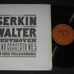 Beethoven Piano Concerto No 5 Emperor Serkin Walter Columbia Odyssey lp