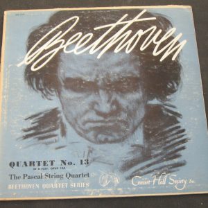 Beethoven String Quartet – Pascal String Quartet Concert Hall CHS 1210 lp RARE