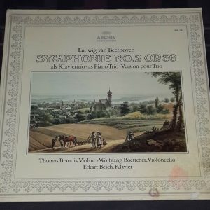 Beethoven Symphonie Nr. 2 / piano Trio Brandis   Archiv 2533 136 lp