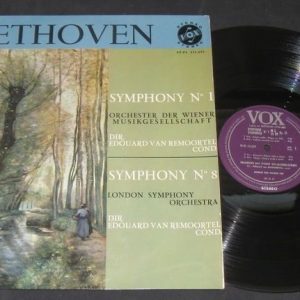 Beethoven Symphony No. 1 & 8 . REMPHONY Vox lp 59′