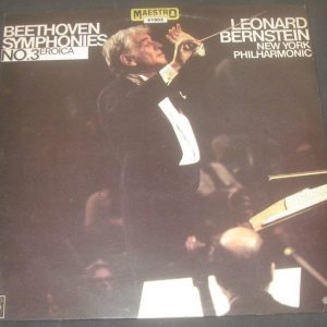 Beethoven Symphony No 3 Leonard Bernstein CBS 61902 lp EX