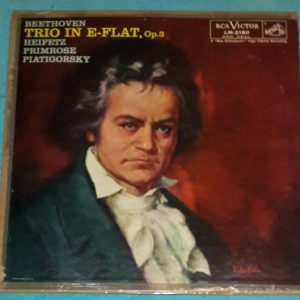 Beethoven Trio Heifetz Primrose Piatigorsky RCA ‎LM 2180 1958 LP