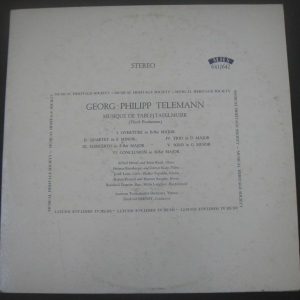 Bernet / Telemann Musique De Table / Tafelmusik MHS 641-2 2 LP Gatefold?
