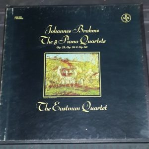 Brahms ‎- 3 Piano Quartets The Eastman Quartet  VOX SVBX 592 3 LP Box EX