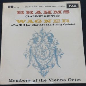 Brahms Clarinet Quintet Wagner Adagio Vienna Octet PAX ( Decca LXT ) lp ed1 ex
